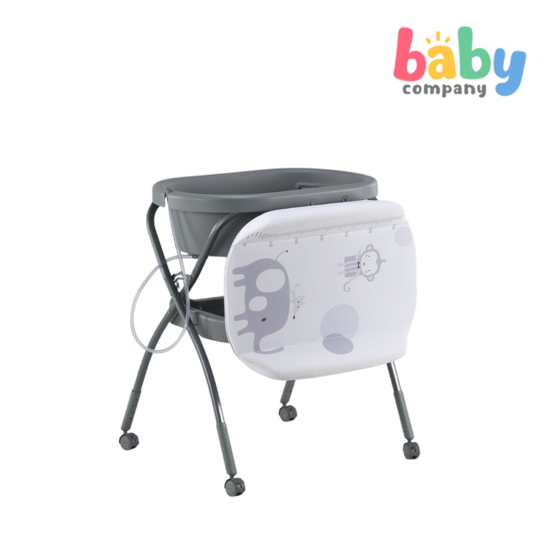 Baby Company Baby Bath Tub With Changing Table – Grey