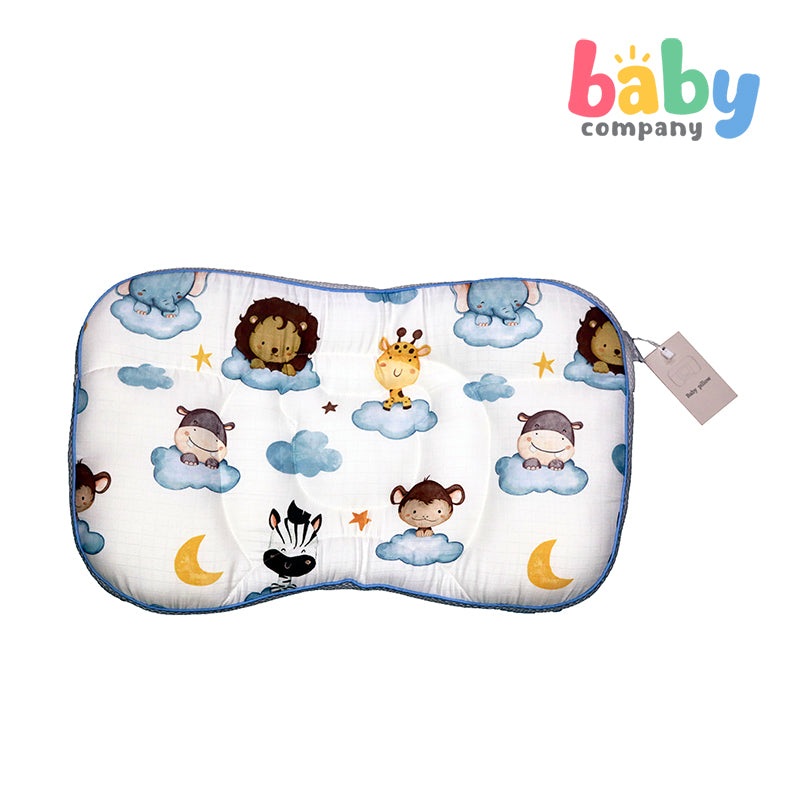 Baby Company Baby Head Pillow – Blue Lion