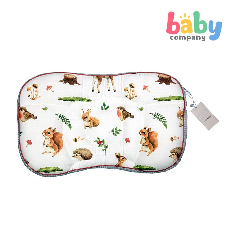 Baby Company Baby Head Pillow – Pink Deer