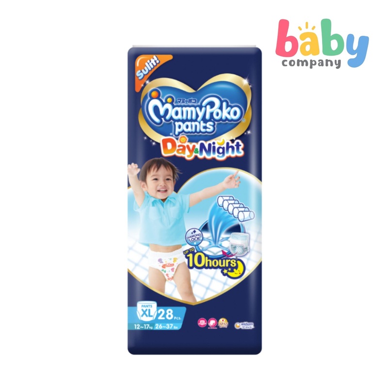 MamyPoko Day and Night Diaper Pants Promo – XL, 28 Pads