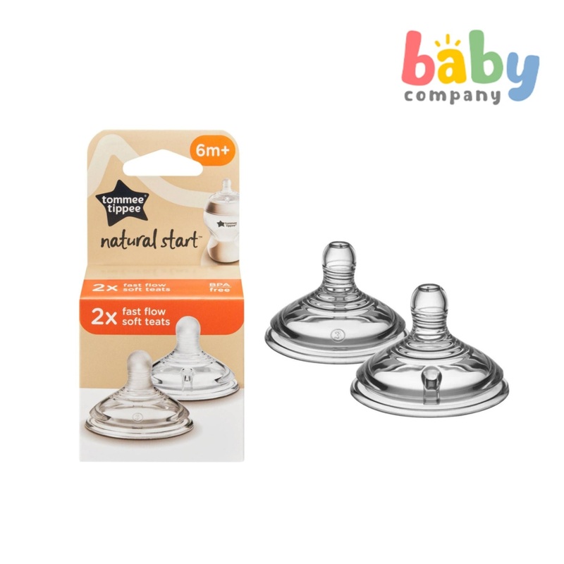 Tommee Tippee Natural Start Soft Teat Pack of 2 – Fast Flow