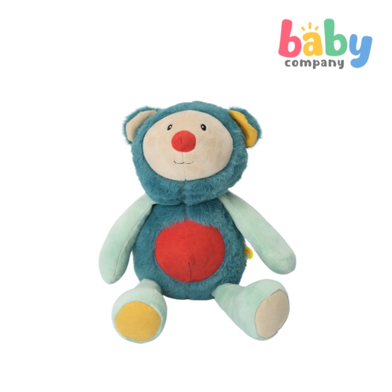 Baby Company Color Block Plush – Bear, Mint