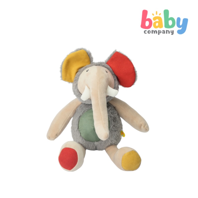 Baby Company Color Block Plush – Elephant, Gray