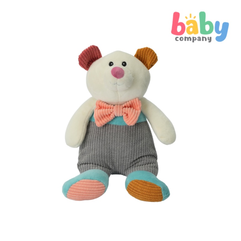 Baby Company Multi-Texture Plush – Bear, Teal
