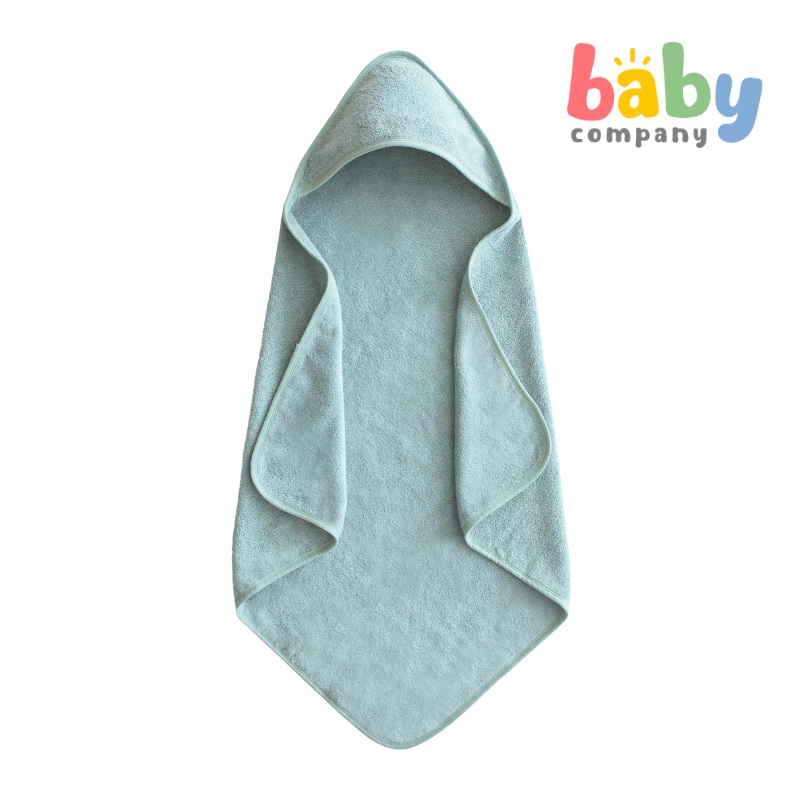 Mushie Hooded Towel – Sea Mist