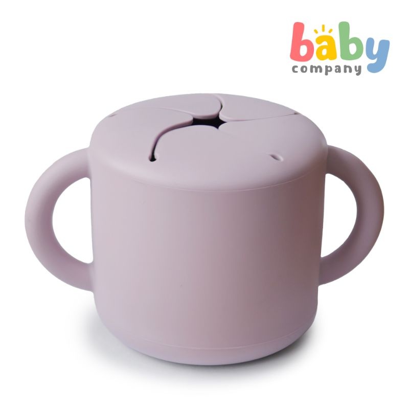 Mushie Silicone Snack Cup – Soft Lilac