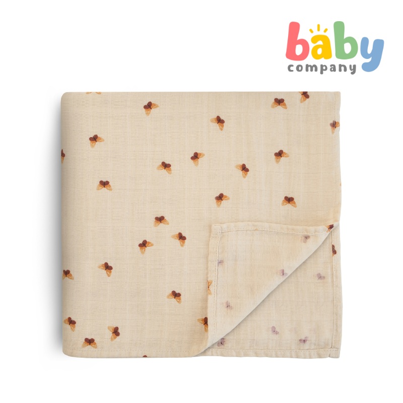 Mushie Swaddle Printed – Butterflies