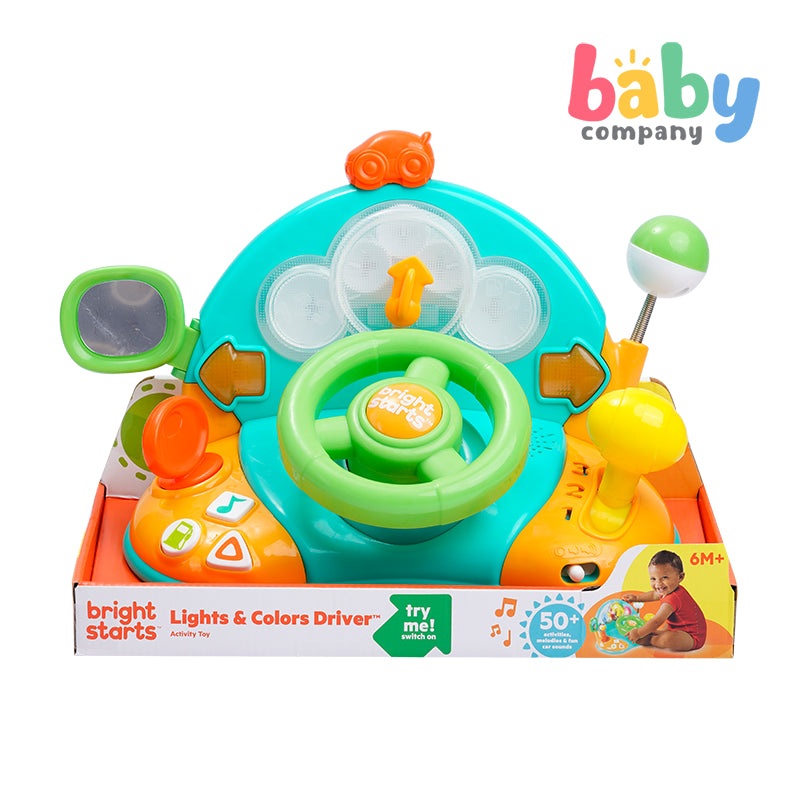 Bright Starts Lights and Colors Driver Toy Steering Wheel