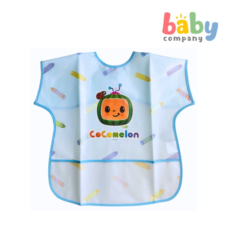 Cocomelon Lightweight Short Sleeves Baby Bib – Blue