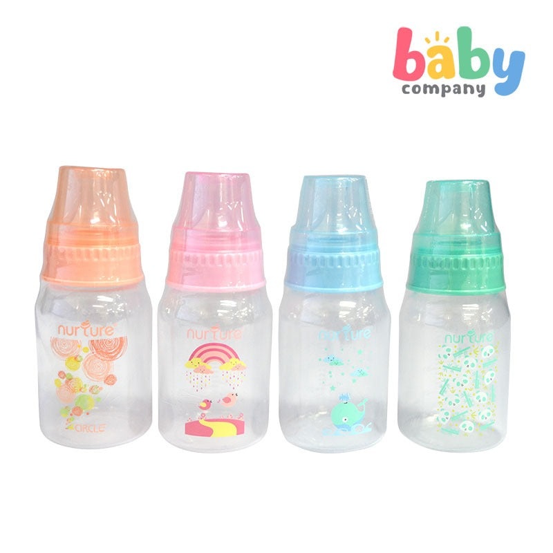 Nurture 4oz Decorated Feeding Bottle Blue
