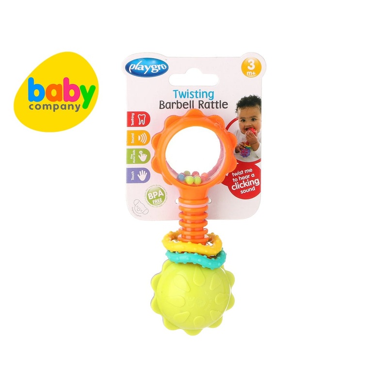 Playgro Twisting Barbell Rattle