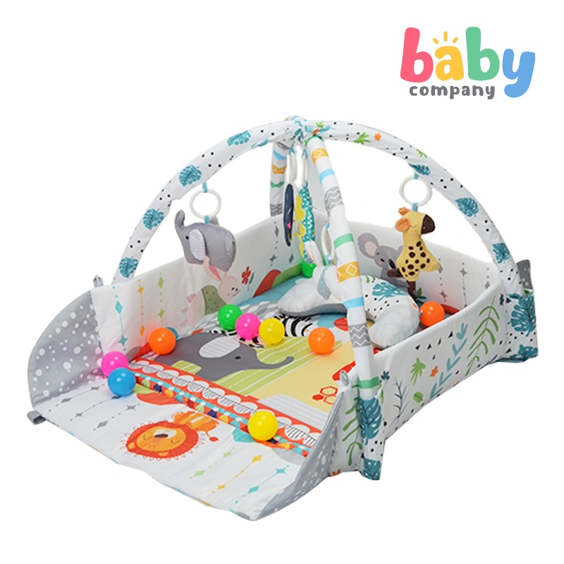 Baby Company 4-Sided Fence Playgym with Balls – Lion