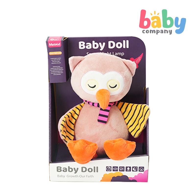 Baby Company Smart Baby Plush Soothes Night Light – Owl