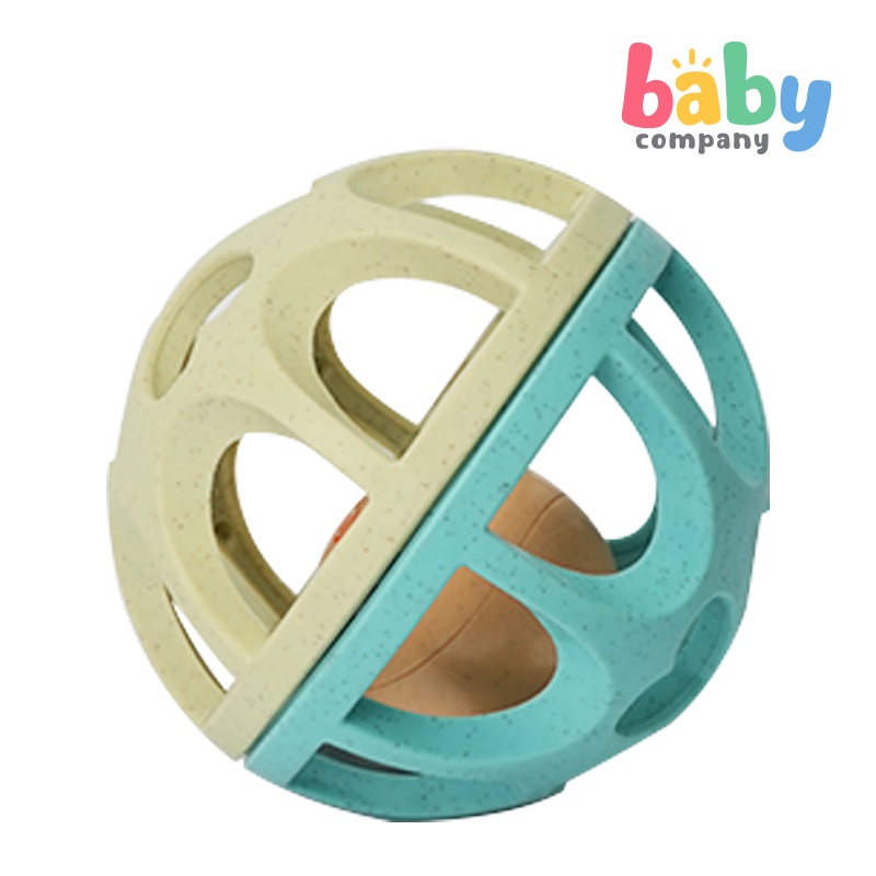 Baby Company Wheat Straw Rattle Ball – Blue