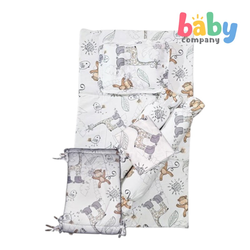 Bloom 6pcs 24×42 Crib Bedding Set – Monkey