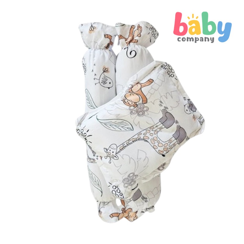 Bloom Bolster & Pillow Set – Monkey