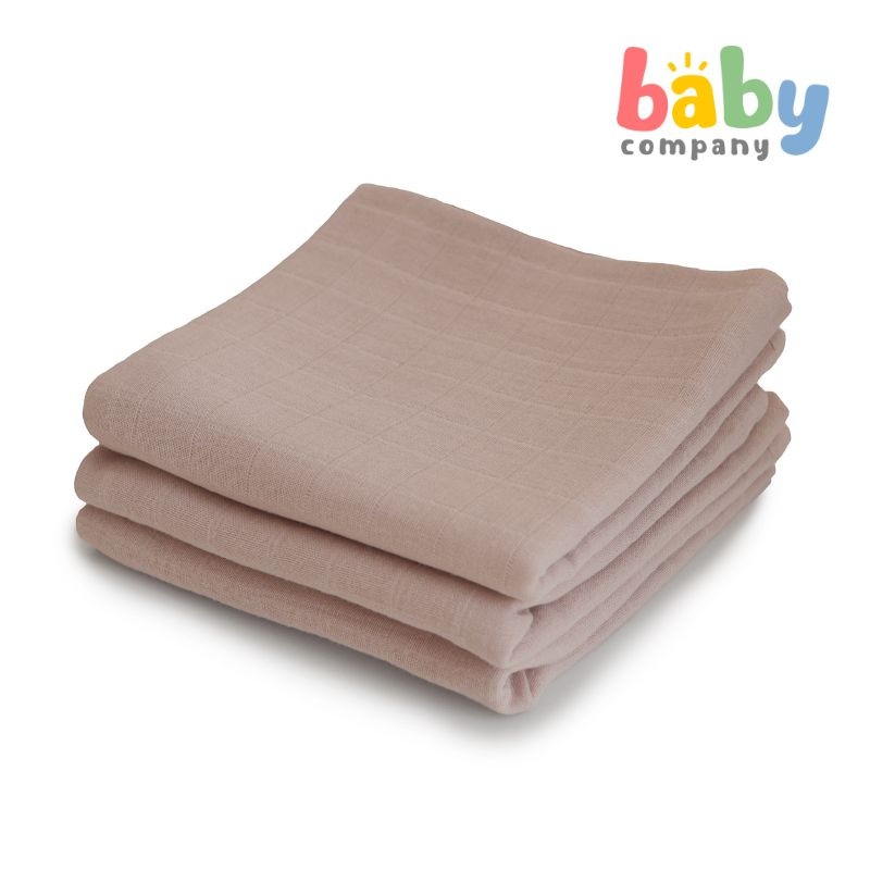 Mushie 3-pack Muslin Cloth – Natural