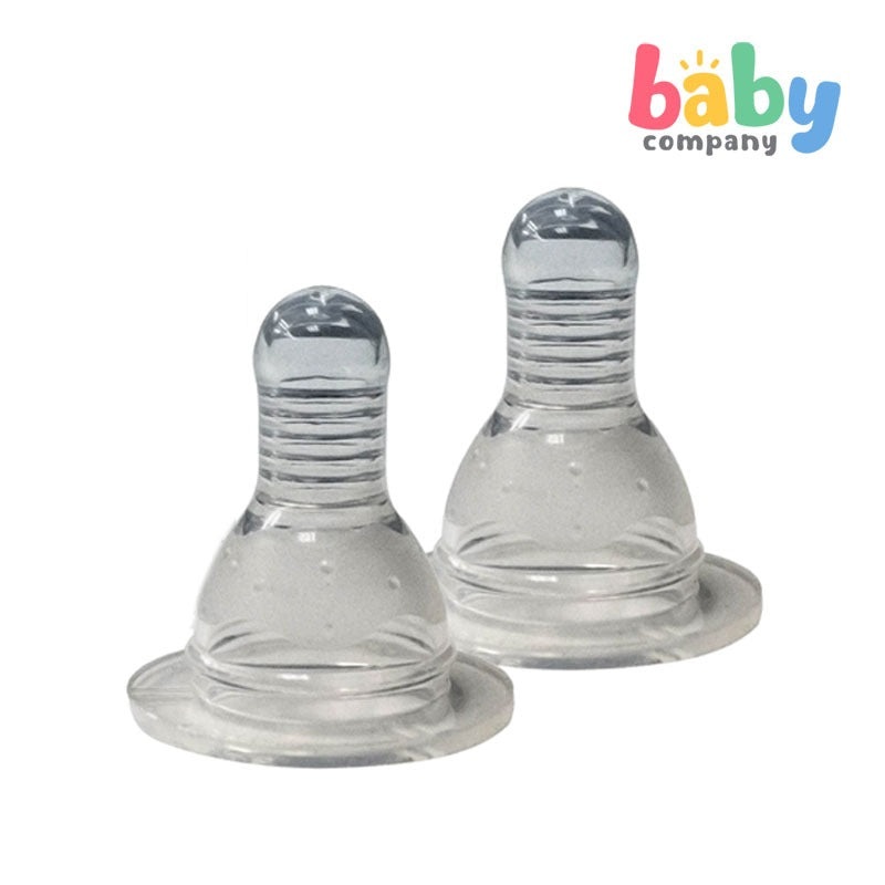 Precious Moments 2-Pack Regular Silicone Nipple – X-Cut Variable Flow