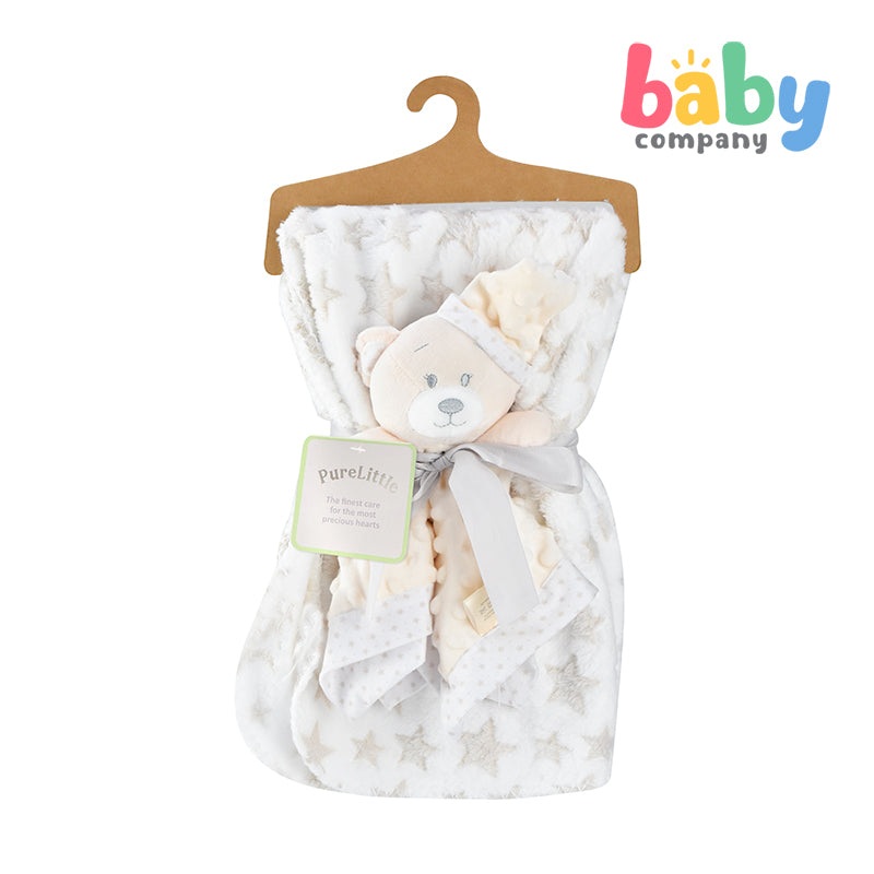 Pure Little Blanket and Security Toy – Beige