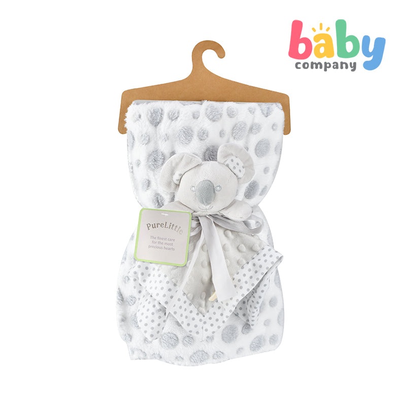 Pure Little Blanket and Security Toy – Gray