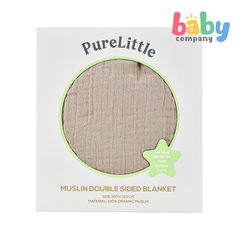 Pure Little Muslin Double Sided Blanket – Beige
